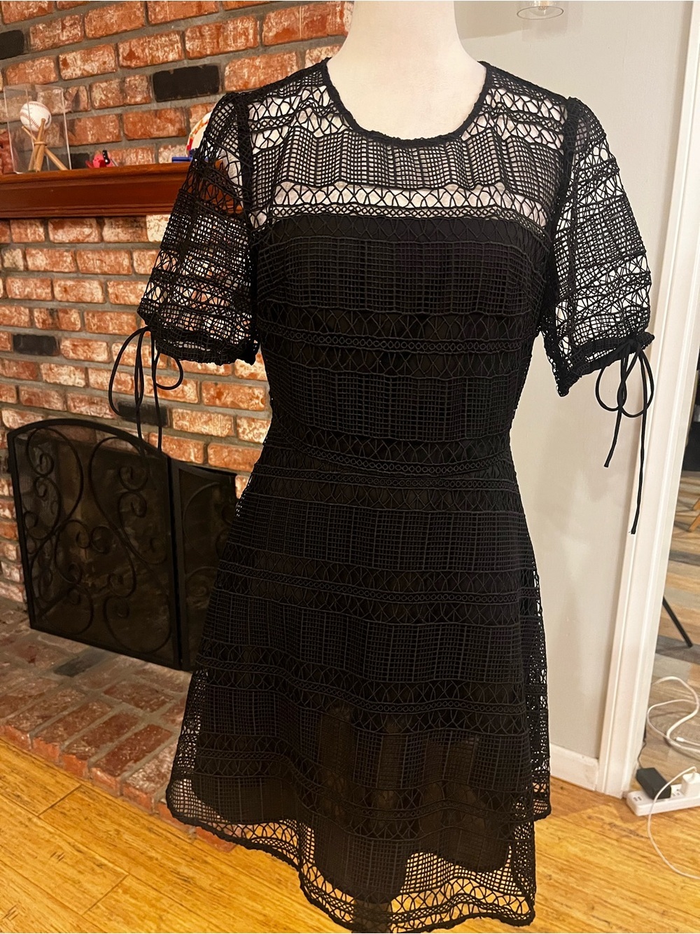 Tularosa $238 PTP 18 Eden Lace Dress in Black - Picture 3 of 8